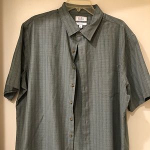 Mens short sleeve button down shirt